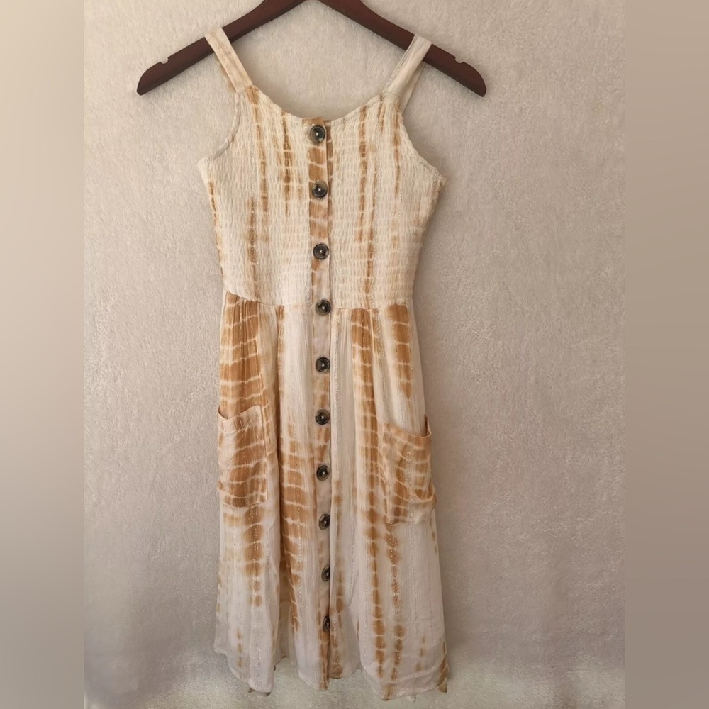 Rare Edition girls Dress sleeveless button down Size 10 brand new No tags